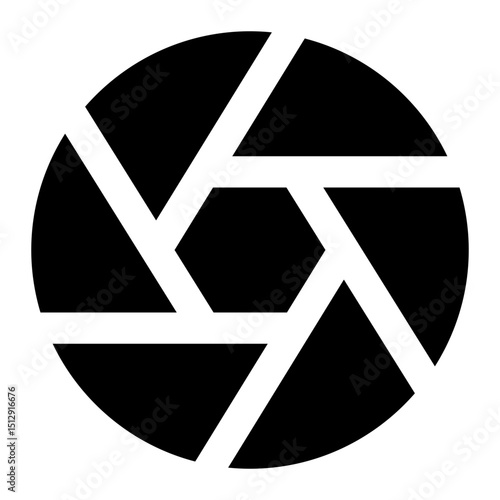 camera shutter icon for illustration