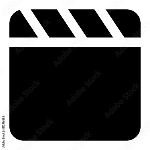clapperboard icon for illustration
