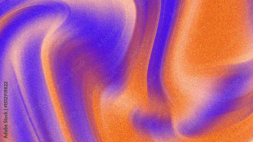 Obraz premium blue orange background, abstract gradient marble wave texture, backdrop illustration