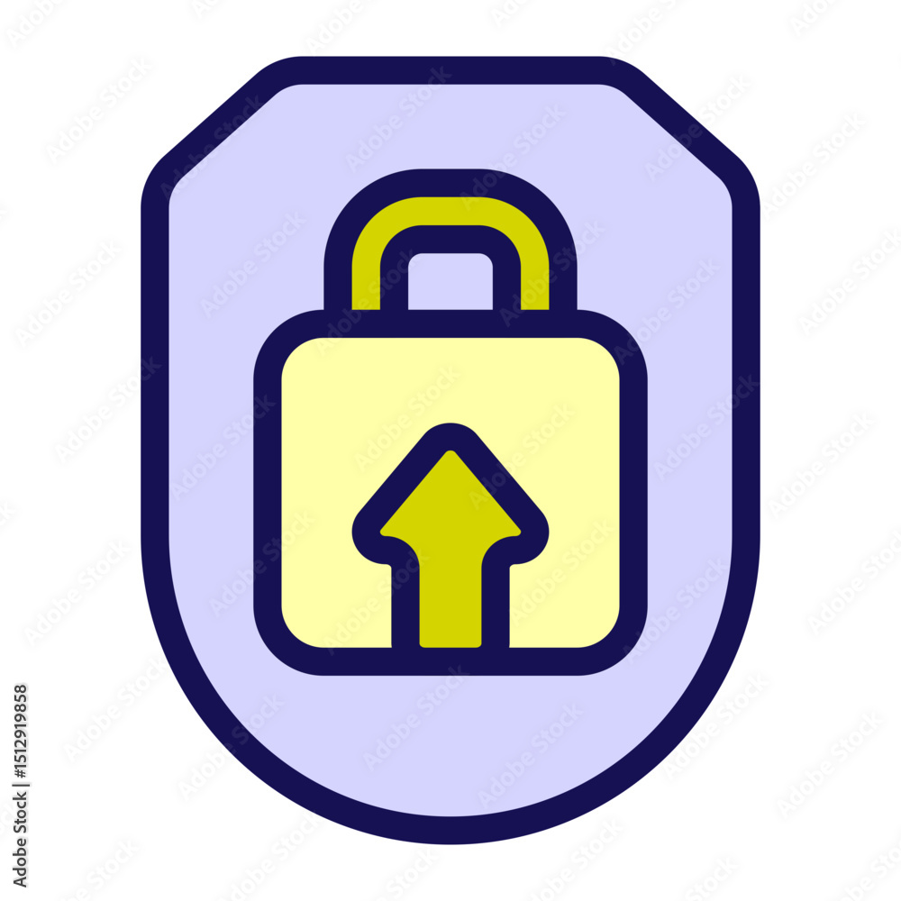 Secure Upload Flat Icon Secure Upload Flat Icon