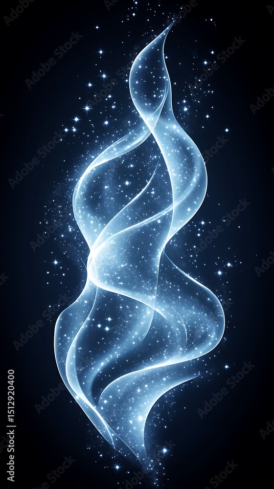 Naklejka premium Abstract swirling light effect
