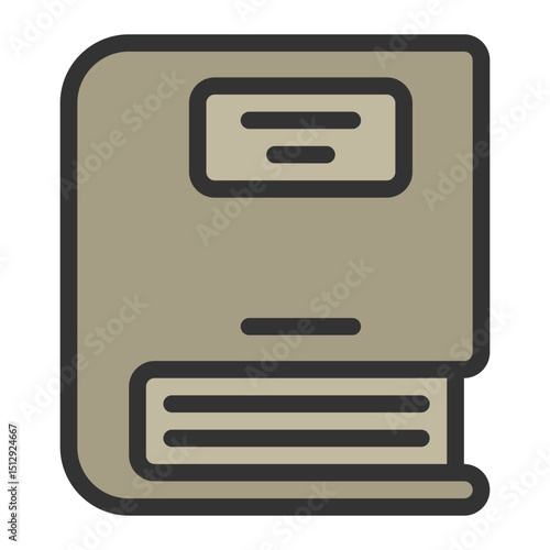 War Diary Flat Icon