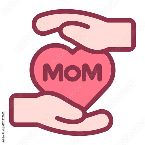 Love Mom Flat Icon