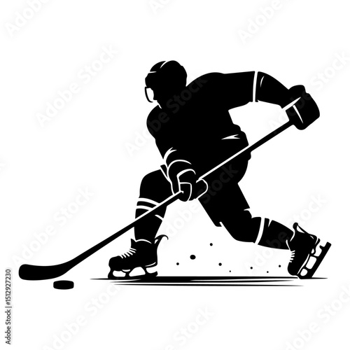 ice hockey player silhouette 