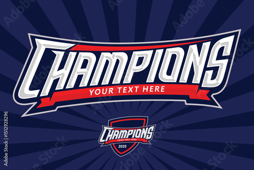 Champions Typography

Champions Text Typography With Shield Vector Stock, For The Winner, Championships, League And Others