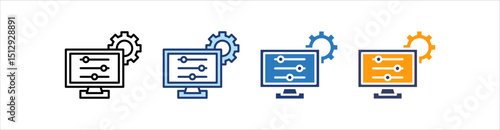 Control Icon Set Multiple Style Collection  