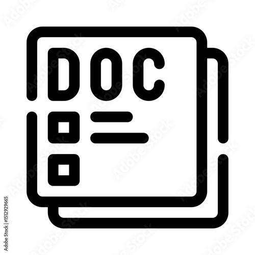 Document line icon
