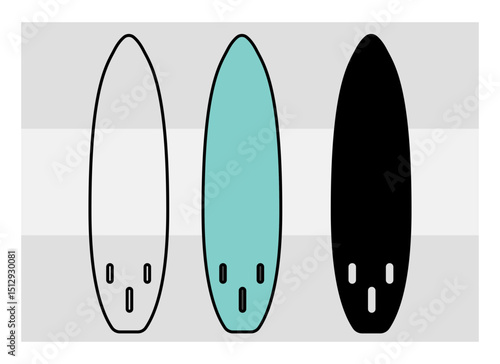 Surfboard SVG Silhouette Bundle, Surfing Silhouette, Summer Svg, Surf boards Svg, Surfing Board Svg, Surfboard Png, Surfboard Monogram Svg, Split Monogram, Circle Monogram 
