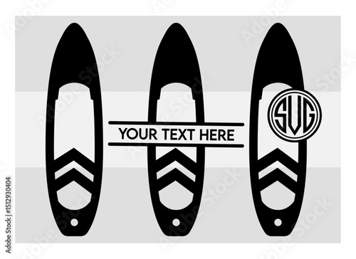Surfboard SVG Silhouette Bundle, Surfing Silhouette, Summer Svg, Surf boards Svg, Surfing Board Svg, Surfboard Png, Surfboard Monogram Svg, Split Monogram, Circle Monogram 