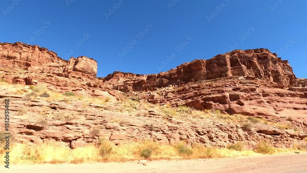 Utah Driving 1548 Potash Road Moab red rock desert Utah Driving 1548 Potash Road Moab red rock desert
