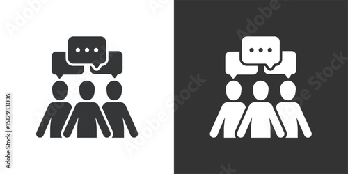 Teamwork icon. Solid glyph series icon