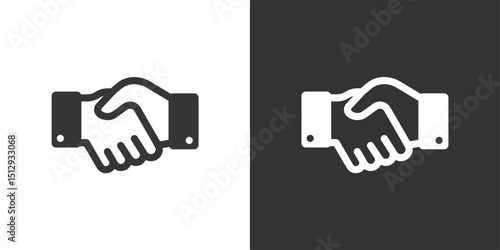 Agreement icon. Solid glyph series icon
