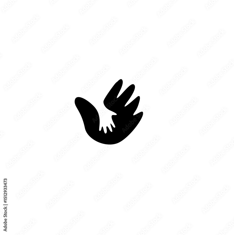 Father Day hand silhouette Father Day hand silhouette