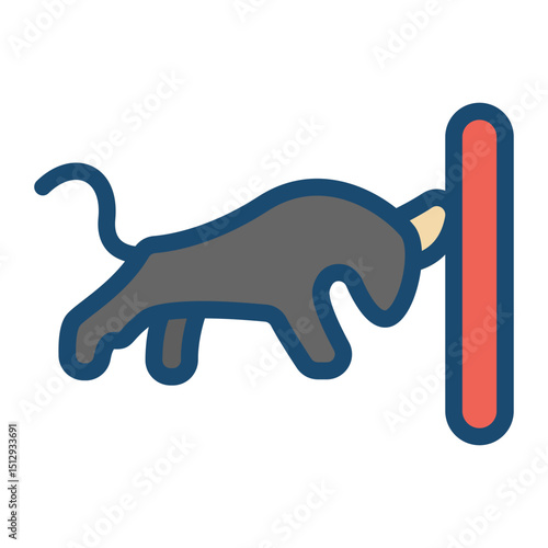 Bullfighting Flat Icon