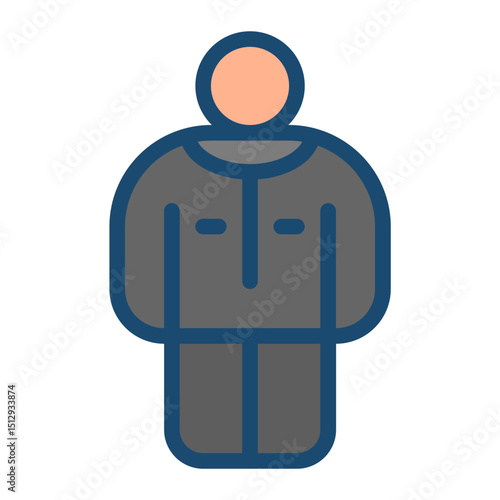 Standing Alone Flat Icon