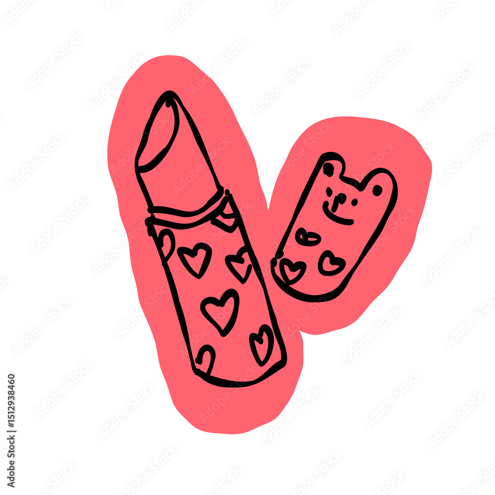 Fototapeta premium Lipstick illustration