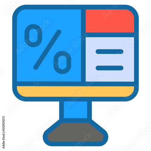 Market discount Flat Icon