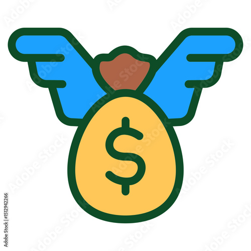 Financial freedom Flat Icon