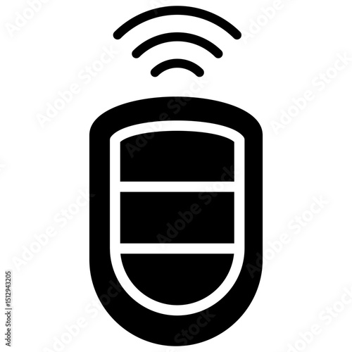 Car key glyph icon