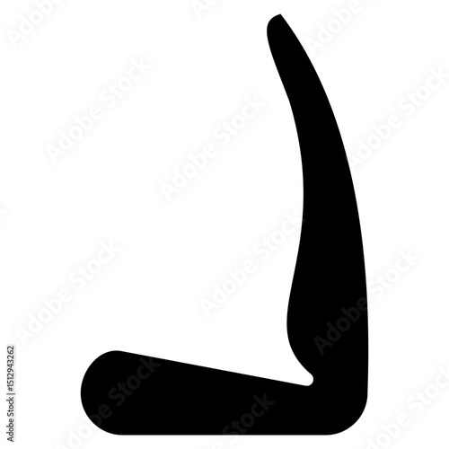 Car seat glyph icon