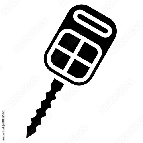 Car key glyph icon