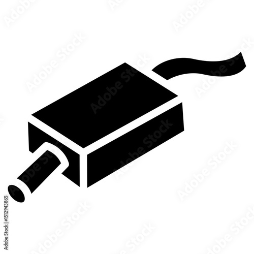 Exhaust pipe glyph icon