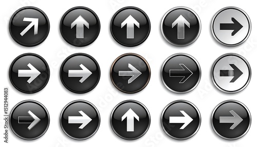 Free Download Set of round arrow buttons - GFXLoad
