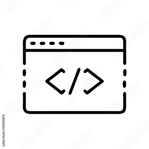 html code snippet icon design