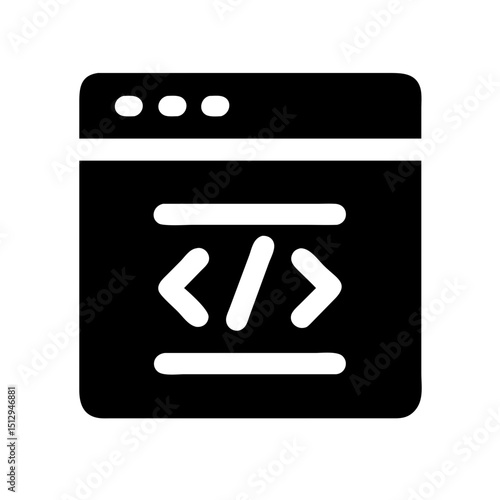html code snippet icon design