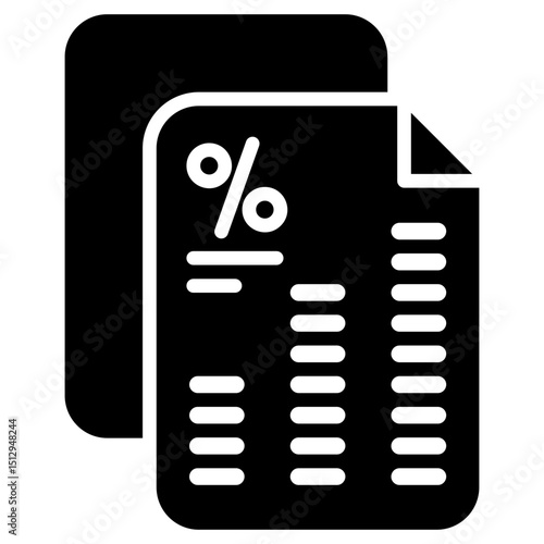 Interest Glyph Icon
