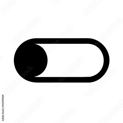 left toggle sliding control icon design