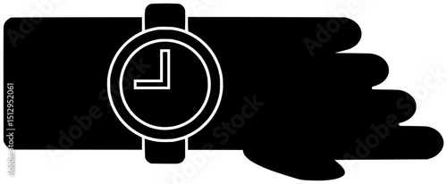 wrist illustration time silhouette clock logo watch icon wristwatch outline accessory minute fashion black design silver luxury dial hand shape smart vector graphic background