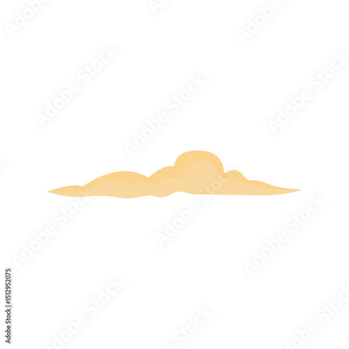 Eid Al Adha cloud. Vector illustration