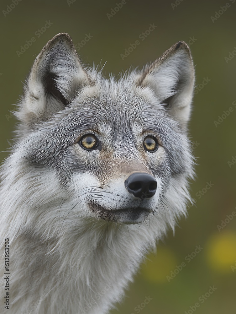Fototapeta premium Close-up of wolf's head