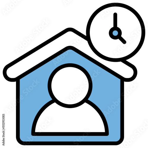 Tenant Blue Black Icon