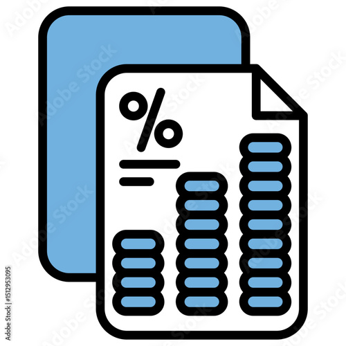 Interest Blue Black Icon