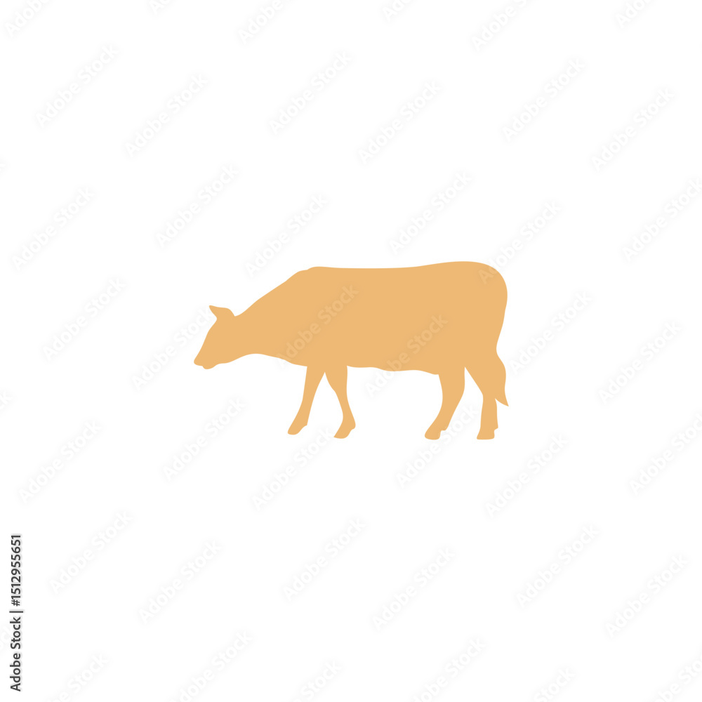 Eid Al Adha with cow vector illustration Eid Al Adha with cow vector illustration