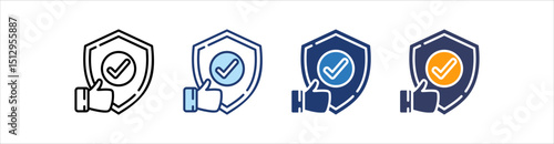 Reliability Icon Set Multiple Style Collection