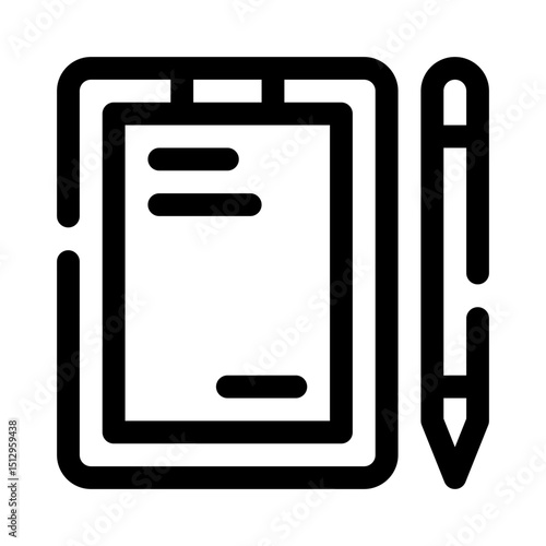 Clipboard line icon