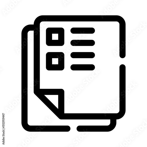 Document line icon