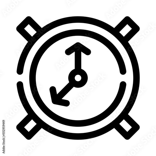 Clock line icon