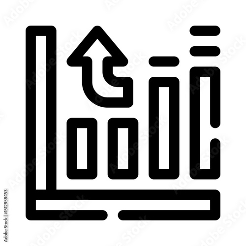 Graph line icon
