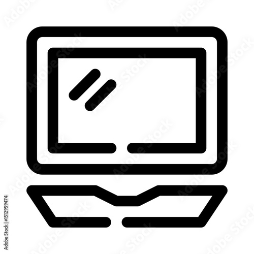 Laptop line icon