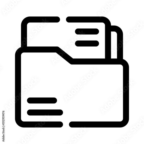 Portfolio line icon