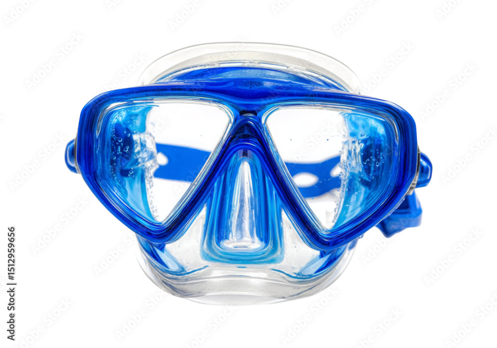 Blue diving mask water sports equipment underwater vision gear Blue diving mask water sports equipment underwater vision gear