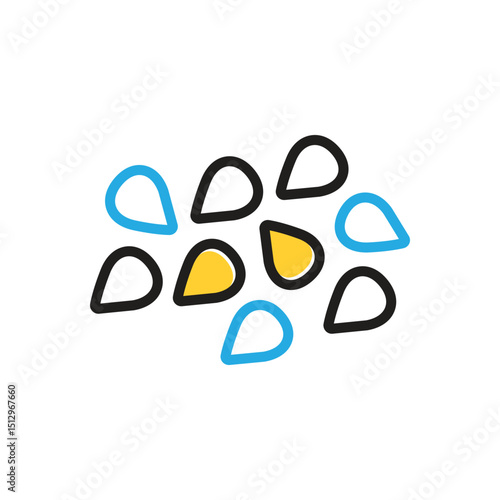 Multi color icon for charoli