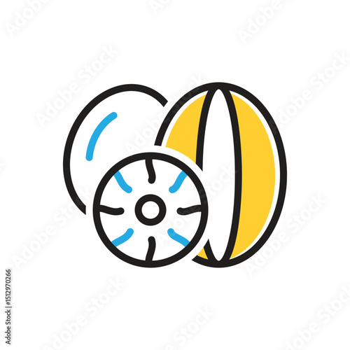 Multi color icon for nutmeg
