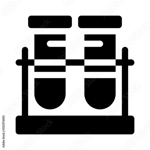 Test tube glyph icon