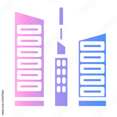 city Gradient icon