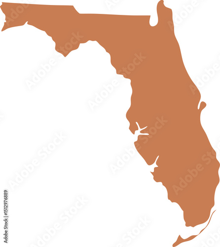 Florida Map Outline Design